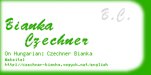 bianka czechner business card